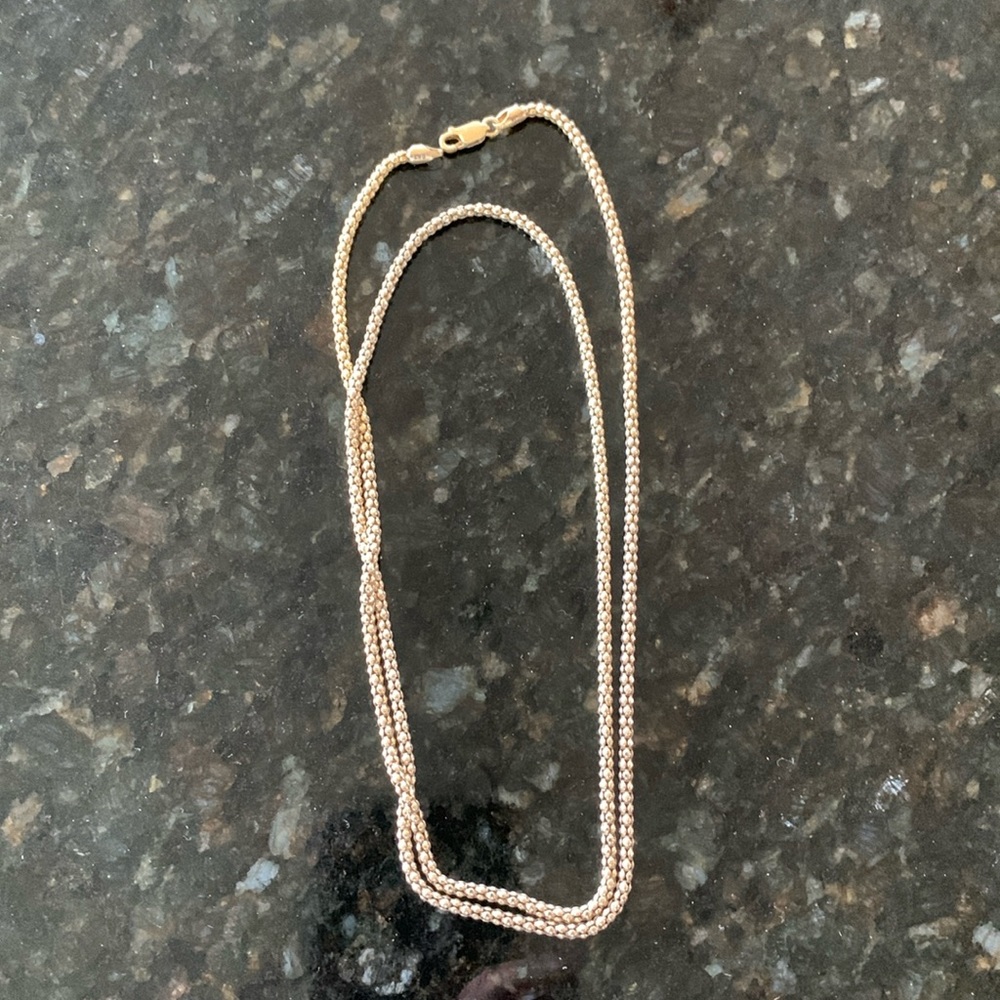 ITAOR Italian gold plated silver 30” 2.75mm Chain